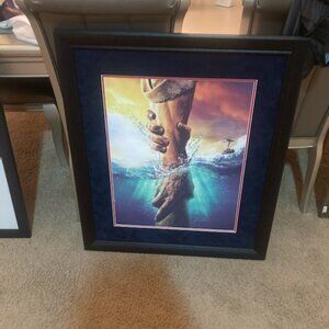 a wall picture of Jesus saves Peter from drowning